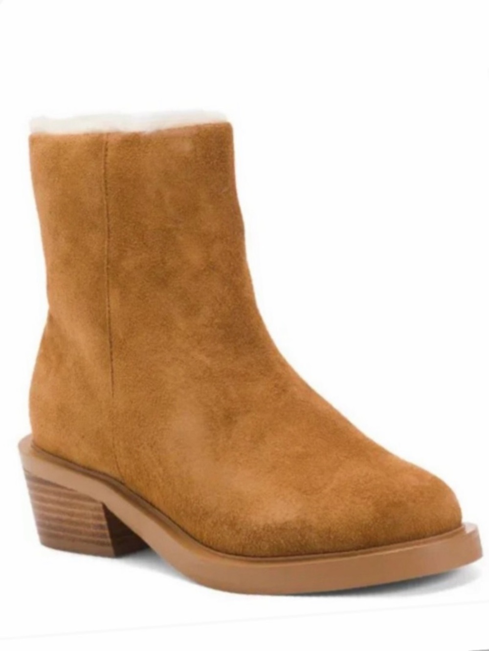 NEW MATISSE Suede / Leather Nate Cozy Fur Lining Booties fawn SZ-8.5